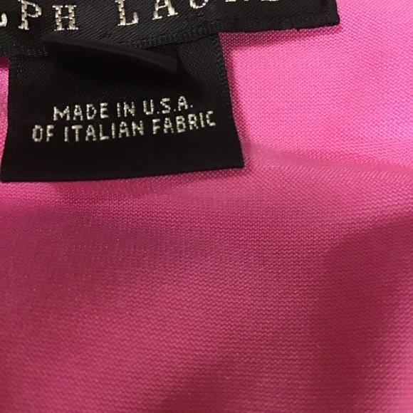 Ralph Lauren Black Label women’s tank top pink ruched sides - Picture 6 of 7